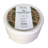 ECO Compostable Strong Bowls 75 Pack