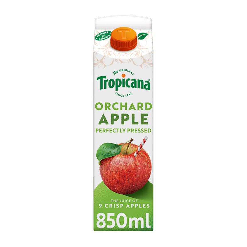 Tropicana Long Life Pressed Apple Perfectly Pressed Fruit Juice GOODS ASDA   