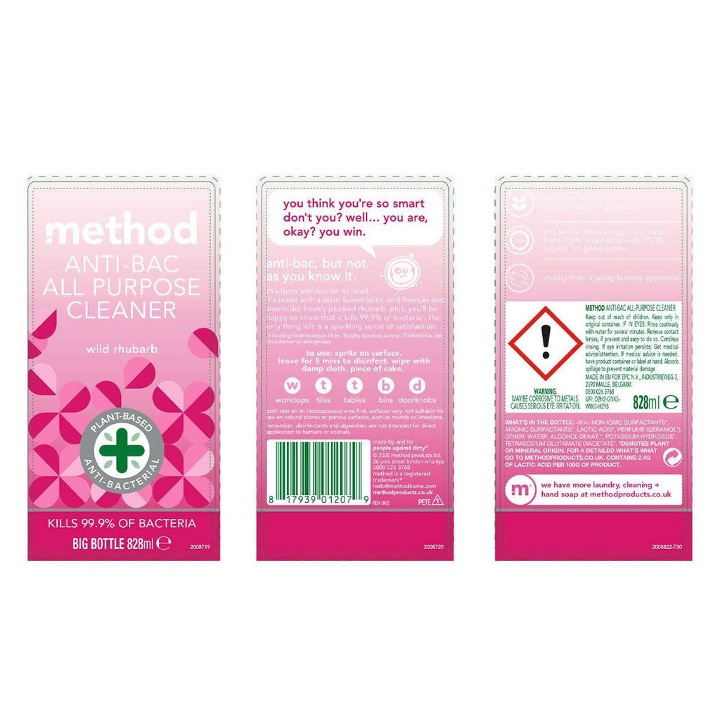 Method Mixed Pack Spray, 3 x 828ml