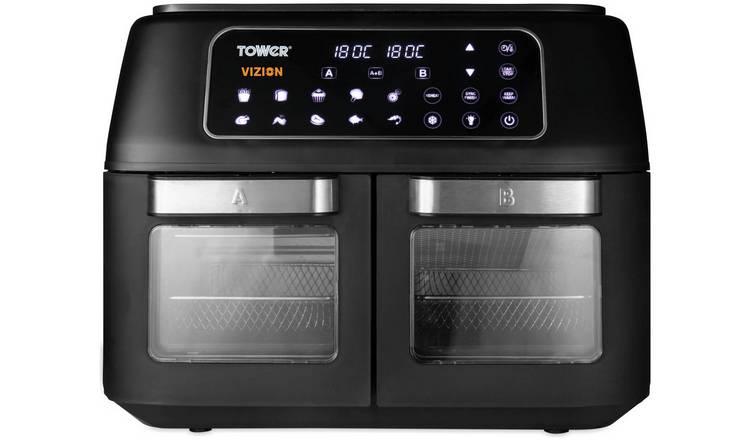 Tower T17102 Vortx Vizion 11L Dual Air Fryer Oven - Black GOODS Argos