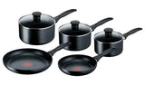 Tefal Induction 5 Piece Aluminium Pan Set - Black GOODS Argos