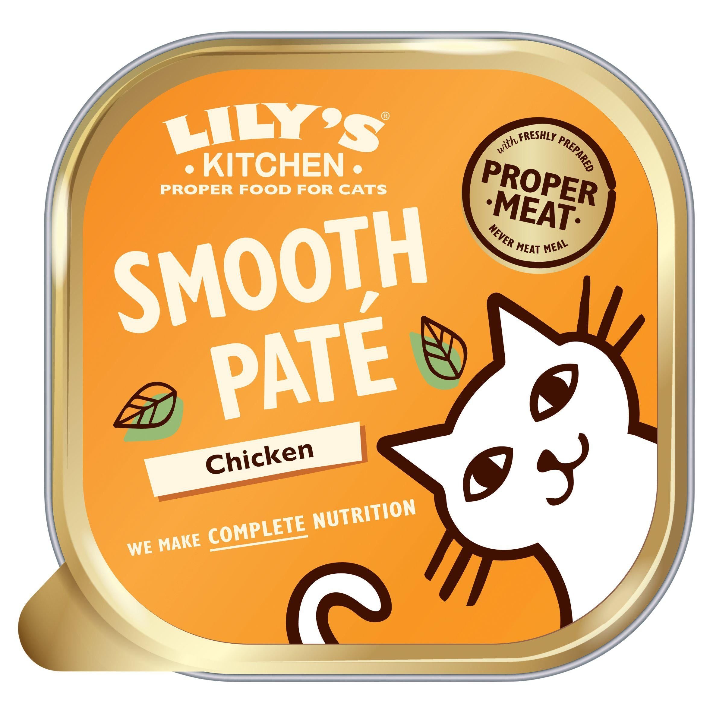 Lily's Kitchen Smooth Chicken Paté Cat Food 85g Cat pouches & trays Sainsburys   