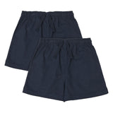 M&S Pure Cotton School Shorts, 10-11 Years, Navy