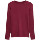 M&S Womens Collection Heatgen Medium Thermal Crew Neck Top, 10, Dark Claret