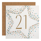 M&S Premium Star Age 21 Birthday Card