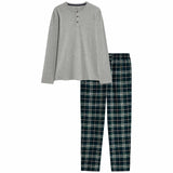 M&S Cotton Pyjama Set, S, Grey