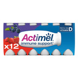 Actimel Strawberry Blueberry Immune Support Yoghurt Drink Multipack