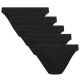 M&S Collection Cotton Modal Bikini Knickers, Size 8, Black