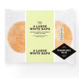 M&S Large White Baps