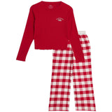M&S Rib Check PJ's, 8-9 Years, Red