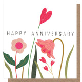 Caroline Gardner Heart Flower Anniversary Card