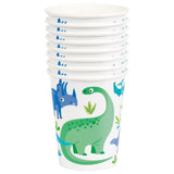 Blue & Green Dinosaur Paper Cups