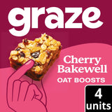 Graze Cherry Bakewell Oat Boosts Flapjack Snack