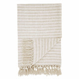 Catherine Lansfield Stripe Chenille Natural