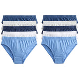 M&S Blue Nautical Briefs, 9-10 Years, Blue Mix