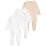 M&S Pure Cotton Bunny Sleepsuits, 12-18 Months, Light Pink