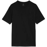 M&S Mens Cotton Crew Neck T-Shirt, S, Black