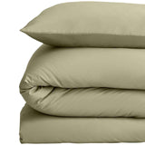 M&S Cotton Rich Bedding Set, Super King size, Green