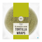 M&S 6 Spinach & Herb Tortilla Wraps