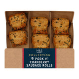 M&S Collection 9 Pork & Cranberry Sausage Rolls