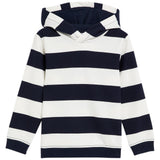 M&S Boys Pure Cotton Striped Hoodie, 5-6 Years