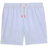 M&S Stripe Swim Short 8-9 Years, Blue Mix