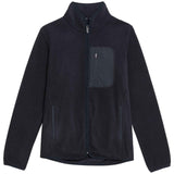 M&S Womens Goodmove Thermal Zip Up Funnel Neck Fleece, 10, Navy