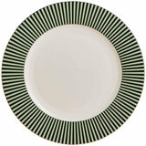 M&S Hampton Stripe Dinner Plate, Green