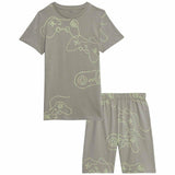 M&S Gaming Console Pyjamas, 7-8 Years, Ivory