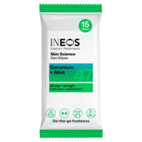 INEOS Skin Science Deodorant Wipes Geranium + Mint