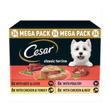 Cesar Classics Terrine Wet Dog Food Trays Mixed Selection
