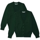 M&S Green 2pk Cotton Cardigan, 5-6 Y