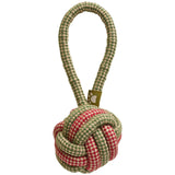 M&S Rope Ball Dog Toy, Green