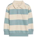 M&S Striped Rugby Sweatshirt, 4-5 Years, Blue