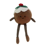 Christmas Pudding Man Fabric Shelf Sitter