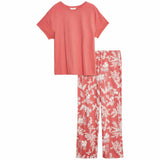 M&S Collection Leaf Print Pyjama Set, Medium