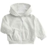 M&S Tommy Zip Up Hoodie, 0-3 Months, Grey Marl