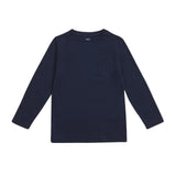 M&S Boys Pure Cotton Plain Top, 2-3 Years, Navy