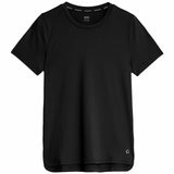 M&S Womens Scoop Neck Fitted T-Shirt, 12, Black