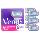 Gillette Venus Deluxe Smooth Swirl Contour Razor Blades 6