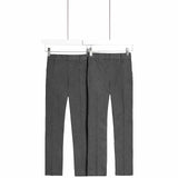 M&S Boys Regular Leg Trousers, 11-12 Years, Grey