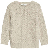 M&S Cable Knitted Jumper, 4-5 Years, Neutral