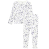 M&S Ditsy Floral Rib PJ, 2-3 Years, Ivory