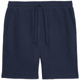 M&S Mens Collection Waffle Loungewear Shorts, Large, Navy