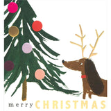 Caroline Gardner Dog Antlers Charity Christmas Card Pack
