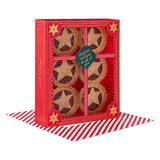 M&S To All Of You 3D Mince Pies Christmas Card
