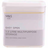 M&S 1.3L Food Storage, White Mix