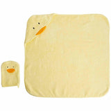 M&S, Pure Cotton Animal Hooded Towel and Mitt Set, Yellow