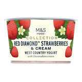 M&S Collection Red Diamond Strawberries & Cream West Country Yogurt
