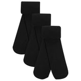 M&S Girls Body Sensor School Tights, 3-4 Years, Black